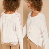 Soft Flared Sleeve Sweater
