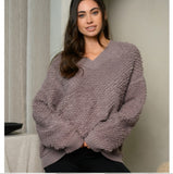 Plush V-neck Sweater
