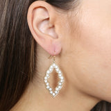 Stone Marquise Earrings