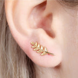 Leaf Crawler Earrings