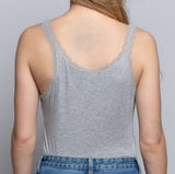 Lace Trimmed Tank