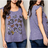 Graphic Butterfly Tee
