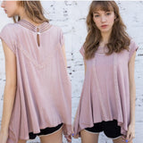 Lacey Cap Sleeve Top