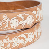 Leather Floral Belt