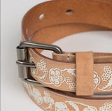 Leather Floral Belt