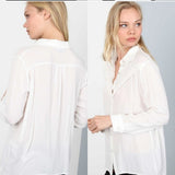 Fringed Button-down Shirt