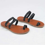 Leather Toe Ring Sandals
