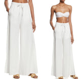 ONIA Chloe Wide Leg Slit Pants