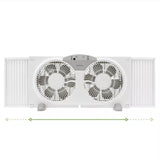 HOLMES 9" Digital Twin-Blade Window Fan w/Remote