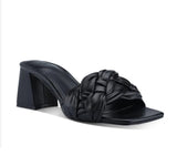 MARC FISHER Square-toe Woven Sandals