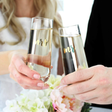 Mr & Mrs Champagne Flutes