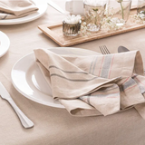 DESIGN IMPORTS Round 70" French Stripe Tablecloth