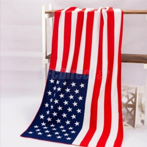 American Flag Beach Towel