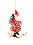 FOSTER & CO Woodland Father Christmas Ornament