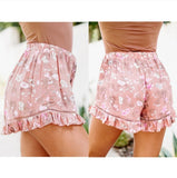 Floral Drawstring Shorts