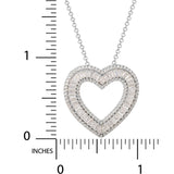 MACY'S CZ Heart Pendant Necklace