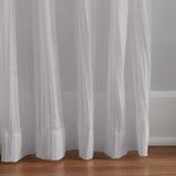 Jolie 52" x 95" Solid Tab Top Sheer Curtain