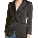 VERONICA BEARD Satin Empire Dickey Blazer