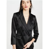 VERONICA BEARD Satin Empire Dickey Blazer