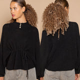 Shirred Pearl Sweater