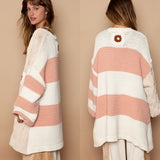 Chenille Hand Patched Cardigan Sweater