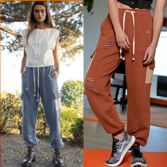 French Terry Cargo Pants