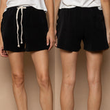 Textured Cotton Shorts