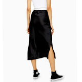 TOPSHOP Satin Midi Skirt