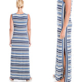 MAX STUDIO Striped Maxi Dress