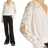 RAMY BROOK Aurelie Lace Sleeve Blouse