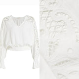 RAMY BROOK Aurelie Lace Sleeve Blouse