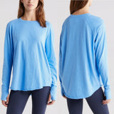 ZELLA Long Sleeve Slub Jersey Tee