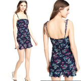 LIKELY Ruched Floral Mini Dress