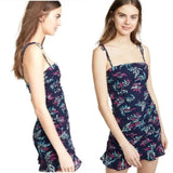 LIKELY Ruched Floral Mini Dress