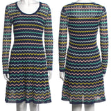 MISSONI Chevron A-Line Dress