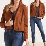 BB DAKOTA BY STEVE MADDEN Jet Set Suede Moto Jacket