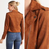 BB DAKOTA BY STEVE MADDEN Jet Set Suede Moto Jacket