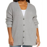 CASLON Rib Knit Cardigan Sweater