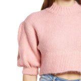 TOPSHOP Puff Sleeve Cropped Sweater