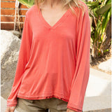 V-neck Overlay Top