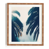 Blue Palms Framed Wall Art