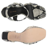 VIA SPIGA V-Saville Snakeskin Heels