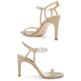 BADGLEY MISCHKA Rhinestone Sandals