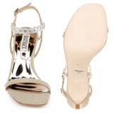 BADGLEY MISCHKA Rhinestone Sandals