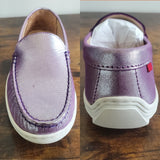 MARC JOSEPH Girl's Purple Glimmer Broadway Loafers