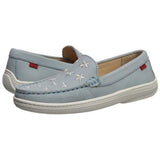 MARC JOSEPH Kid's Embroidered Leather Lt Gray Holland Loafers