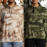 DEREK HEART Camo Fleece Sweatshirt