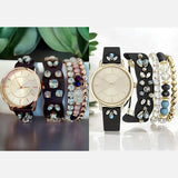 JESSICA CARLYLE Rhinestone Watch & Bracelet Set