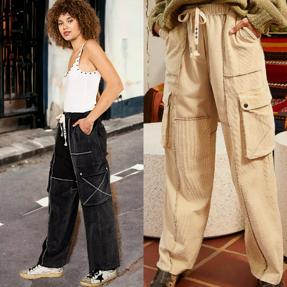 Drawstring Cargo Pants