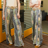 Wide Leg Patchwork Jeans